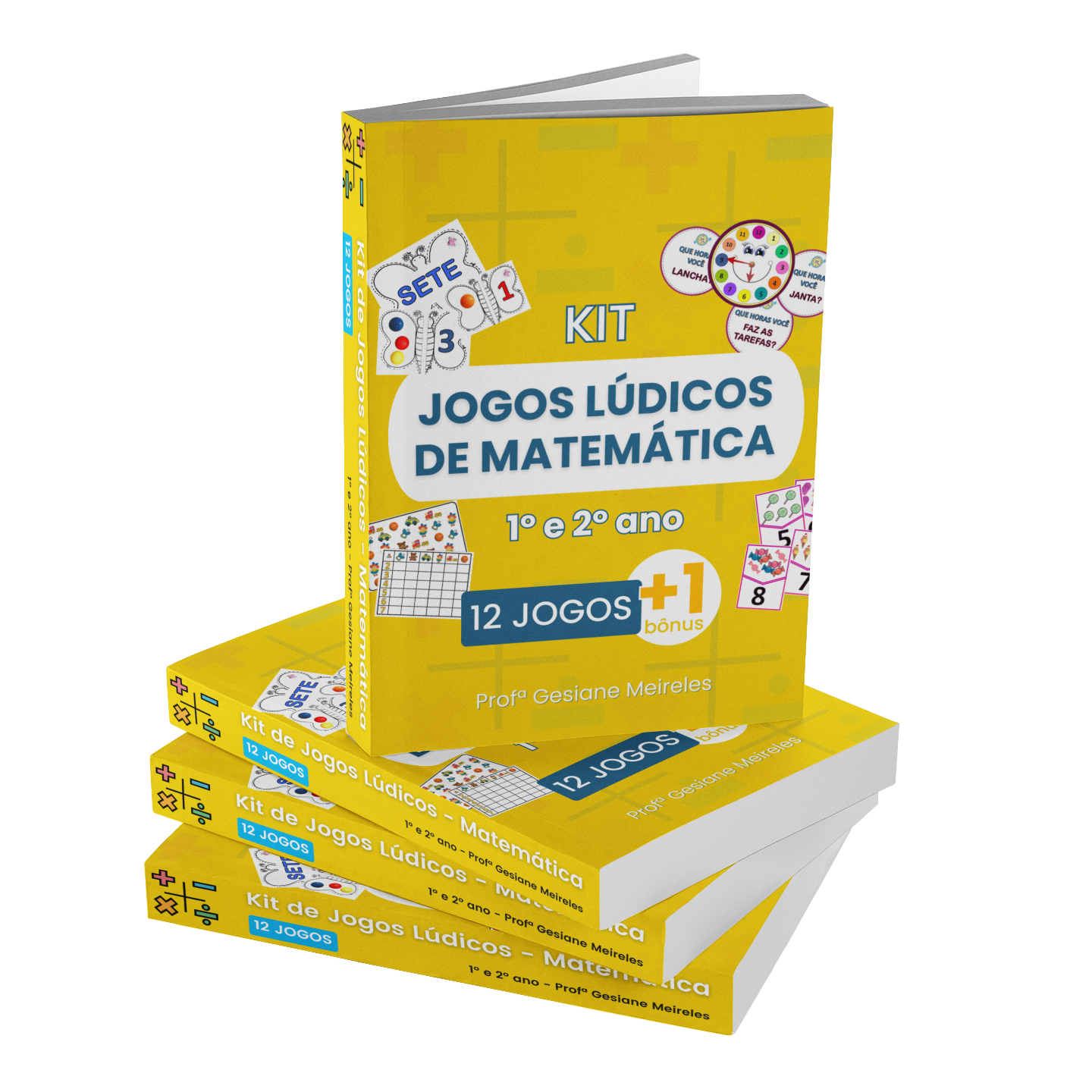 12 JOGOS] Kit de Jogos Lúdicos Matemática - 1º e 2º ano